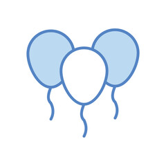 Balloons icon vector stock illustration