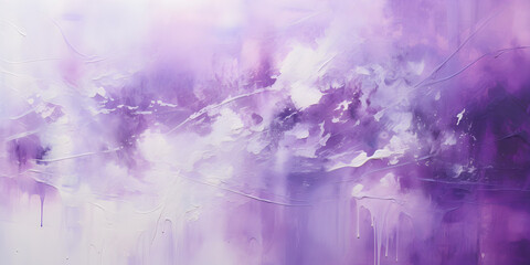 Purple and white abstract textured oil painting background