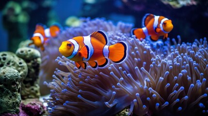clown fish in the tank