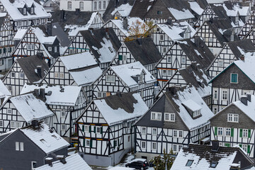 The historic center of Freudenberg in Germany