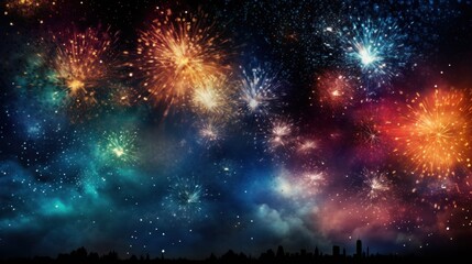fireworks for new year background background