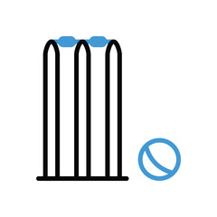 Bowled Icon vector stock illustration