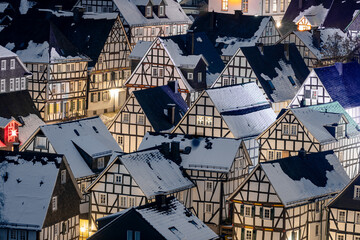 The historic center of Freudenberg in Germany