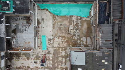 
aerial images with drone of bogota