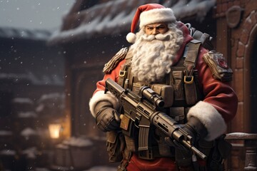 santa claus in the city