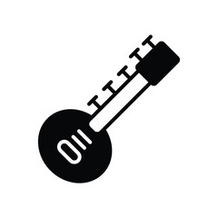 Sitar icon vector stock illustration