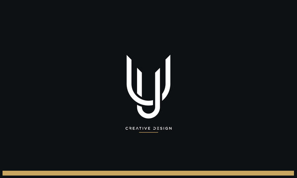 Alphabet letters UU or U logo monogram