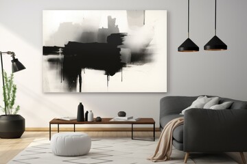 Ultra-modern living room designed to be a virtual gallery for your personal art	