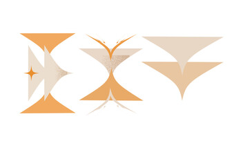 Abstract minimal  elements. Mid century , aesthetic contemporary geometric shapes. Design for your wall art, decoration, wallpaper.