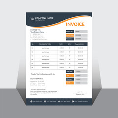 Vector creative modern invoice business template