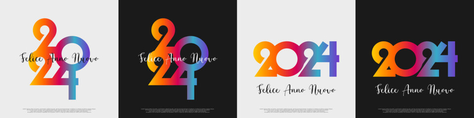 felice anno nuovo - buon anno 2024	