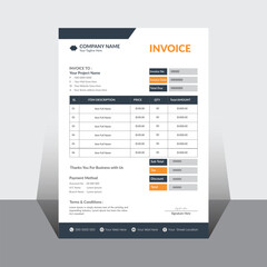 Vector creative modern invoice business template