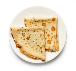 Plate of crepes