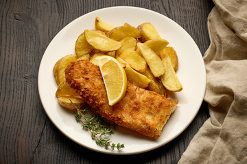 plate of fish and chips