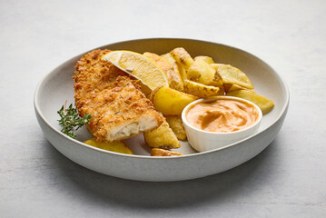 bowl of fish and chips