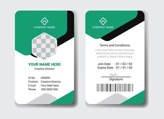Modern and clean business id card template