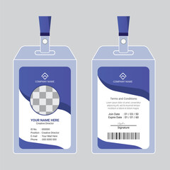 Modern and clean business id card template