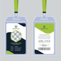 Modern and clean business id card template