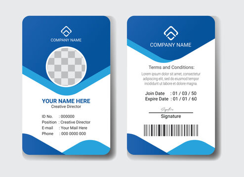 Modern and clean business id card template