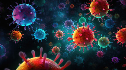 Fototapeta na wymiar Virus / coronavirus illustration