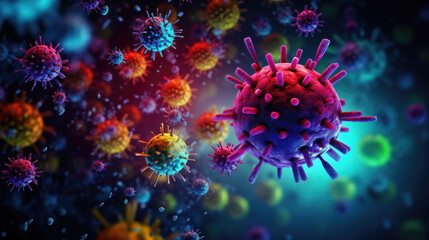 Virus / coronavirus illustration
