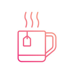 Tea Mug icon vector stock illustration