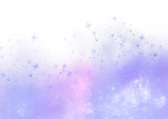 abstract watercolor background of stars in purple pink colours on transparent background clip art