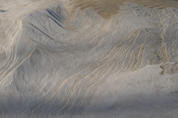 winter sand dunes in the morning