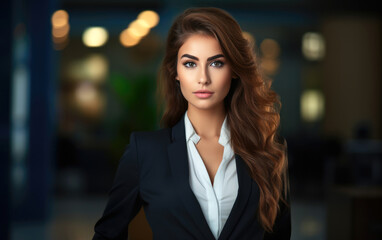 Modern beautiful businesswoman