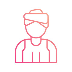 Man icon vector stock illustration