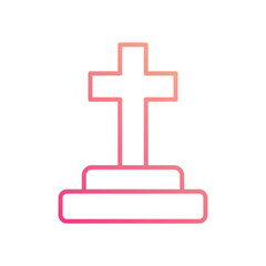 Cross icon vector stock illustration