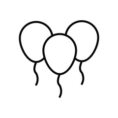 Balloons icon vector stock illustration