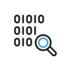 Search Data Icon vector stock illustration