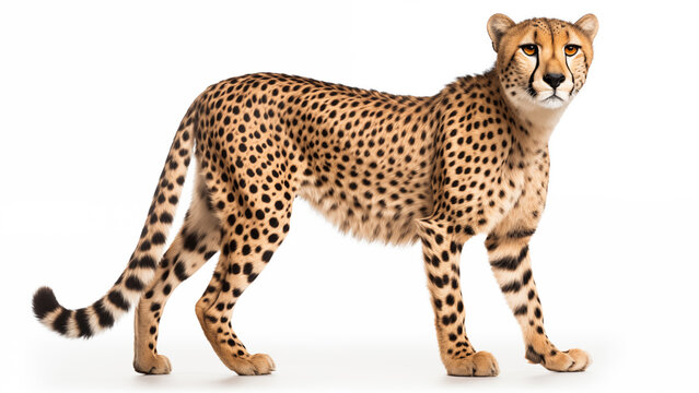 Cheet on White Background, CGI Render
