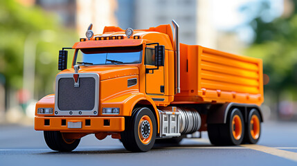 a close up of a toy truck - obrazy, fototapety, plakaty