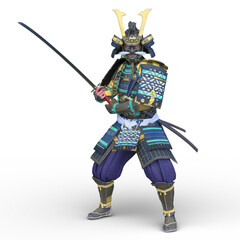 武将　3DCG レンダリング