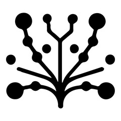 Complex Neural Network Vector Icon - Essential for AI, Deep Learning, and Advanced Computing Projects