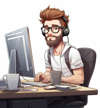 Developer Cartoon Images – Browse 52,432 Stock Photos, Vectors, and ...