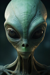 Obraz premium Portrait of Alien looking at the Camera