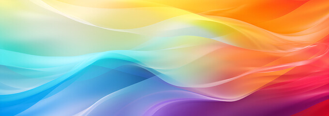 Abstract banner background of a rainbow spectrum
