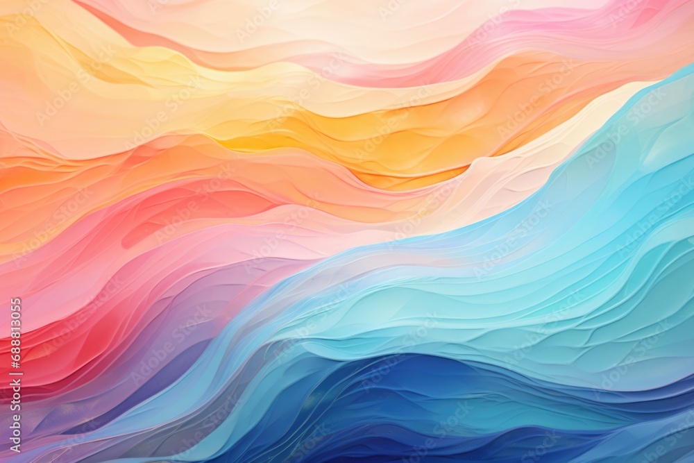 Poster Colorful abstract background with waves. Suitable for various design projects