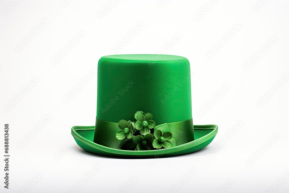 Wall mural st patricks day hat isolated on white background