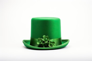 st patricks day hat isolated on white background