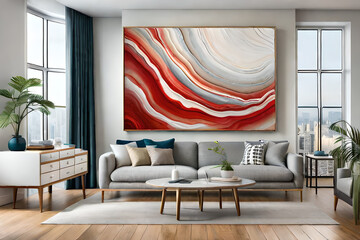 Original artwork photo of marble ink abstract art