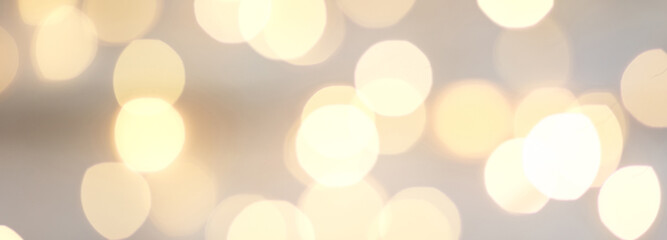 Bokeh effect. Defocused. Template mock up for holiday card. Copy space for text. Background with...