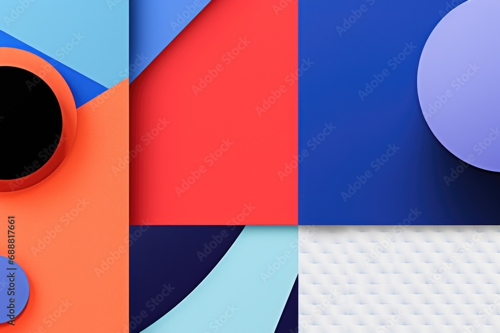 Poster a set of four different colored abstract designs. these vibrant and eye-catching designs can be used