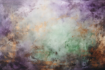 Obraz premium Grunge light green lavender background. AI generative