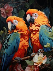 Fototapeta premium tropical leaves greenery