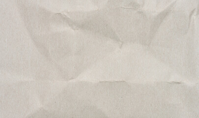 Crumpled gray sheet of cardboard, full frame