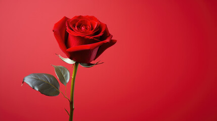 Rose red romance petal beauty blossom love single flower nature green floral